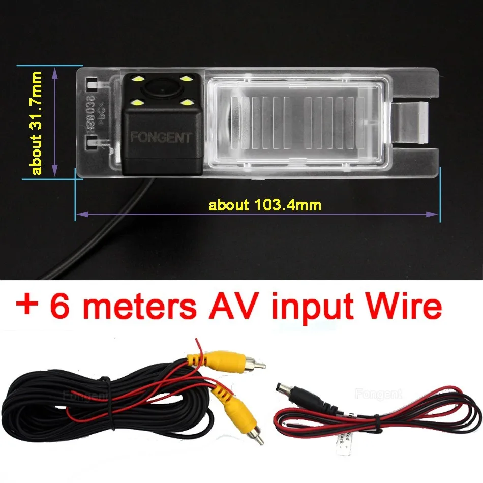with wire Для SONY CCD чип заднего вида Беспроводная парковочная камера заднего вида для OPEL Astra H/Corsa D/Meriva A/Vectra C/Zafira B, FIAT Grande - Название цвета: with wire