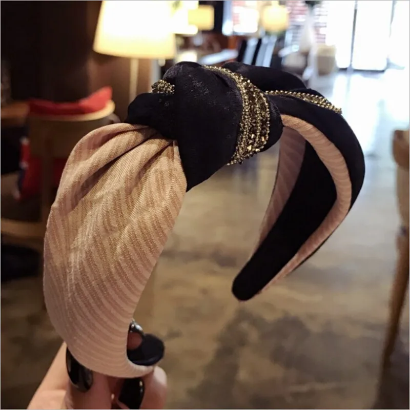 Женский обруч для волос в полоску с узлом|accessories for|accessories for womenknot headband |
