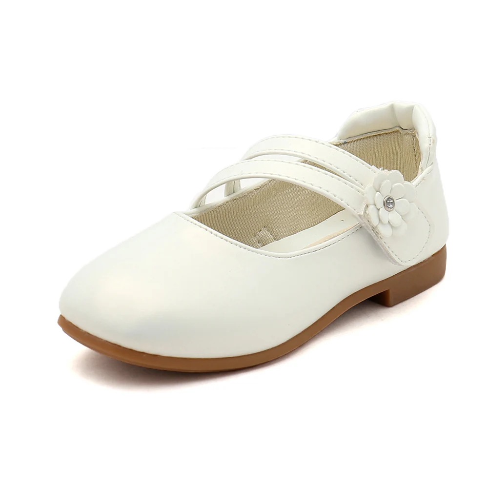 CUZULLAA Kids Causal Shoes For Girls Flower Hook &amp Loop Flat Children Princess Fashion Sneakers Size 26-36 | Детская одежда и