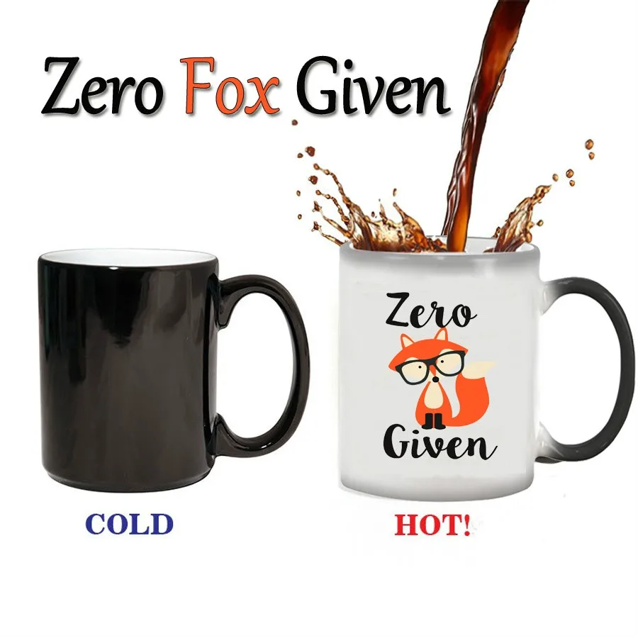 Кружка Zero Fox Термочувствительная меняющая цвет кофейная кружка | Дом и сад