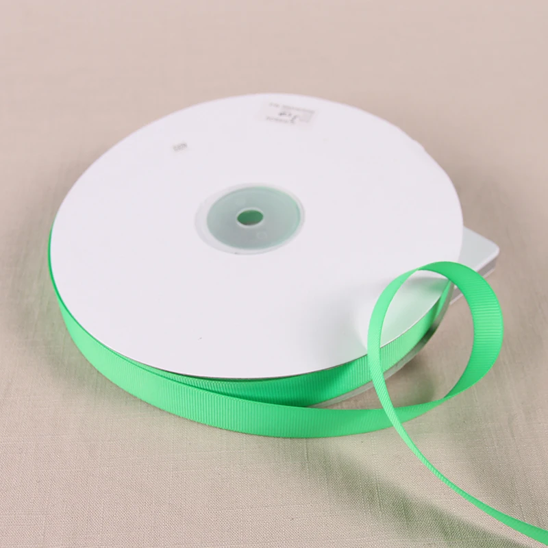 Apple Green 10"(20 мм) 3/4 ярдов 91 м Grosgrain ленты декоративные подарочная упаковка свадебные ремесла Рождество ленты бабочкой Бант-заколка для волос - Цвет: Apple Green