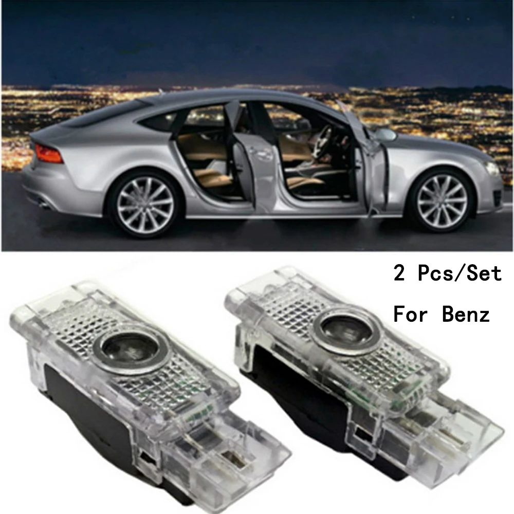 Объектив включает только для Benz S Class/SLK/CLK/SLR/W240/R171 5 Вт Ghost Shadow Projetor 2 шт./компл.