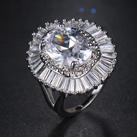 white gold color exquisite bijoux fashion square wedding engagement ring made with sparkling big cubic zirconia jewelry r 047