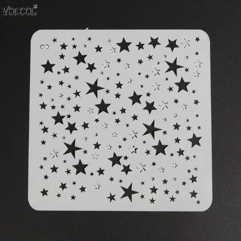 1pc 13*13 Gypsophila Stencils DIY home decoration drawing Laser cut template Wall Stencil Painting for Wood Tiles Fabric - купить по
