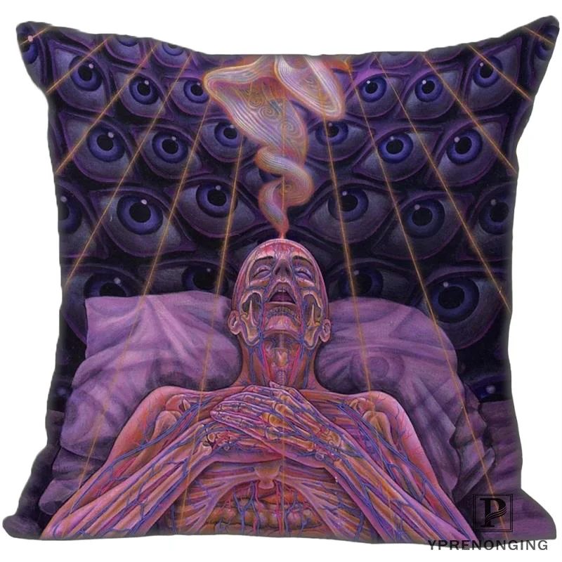 Лучшая Заказная Alex_Grey Artists (1) Наволочка на подушку спальня квадратная молнии (с