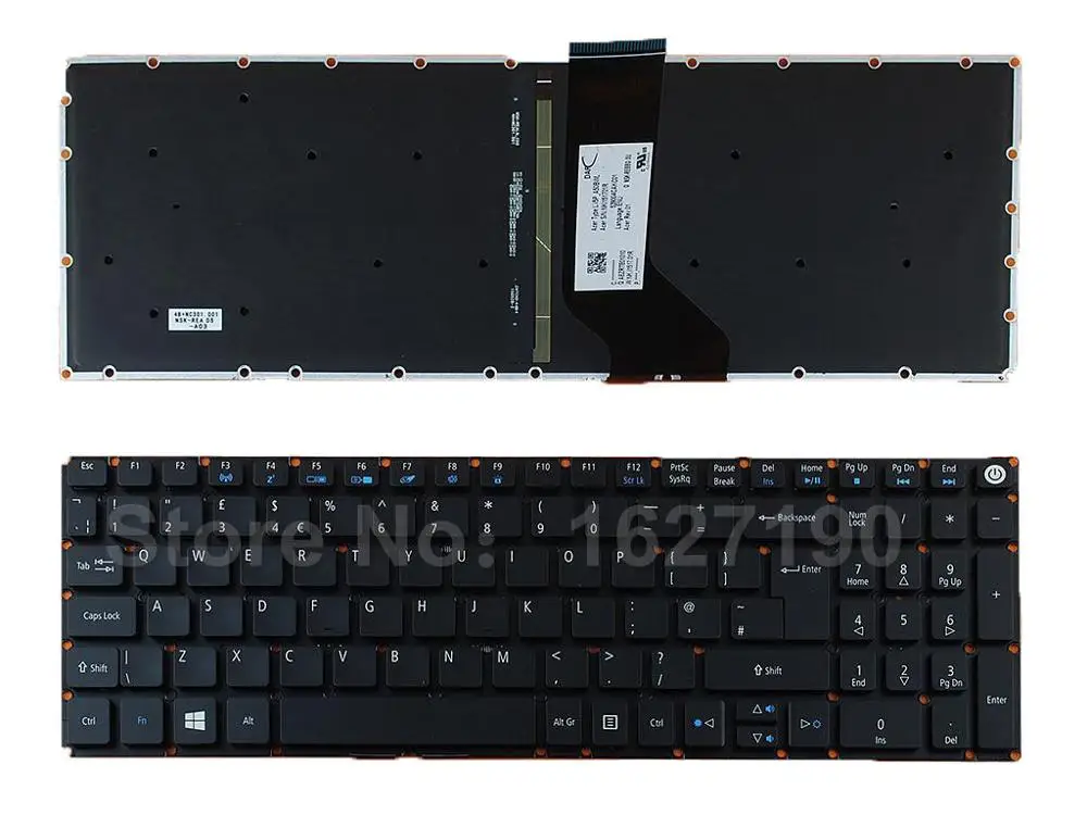 Новый ноутбук с английской клавиатурой для Acer Aspire E5 722 772 V3 574G 573T 573 573G 532G BLACK Win 8