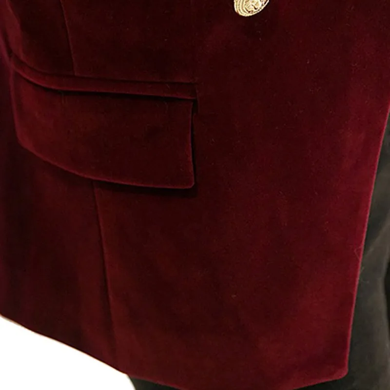 Женский бархатный блейзер тонкий женский с длинным рукавом Офисная Леди деловой