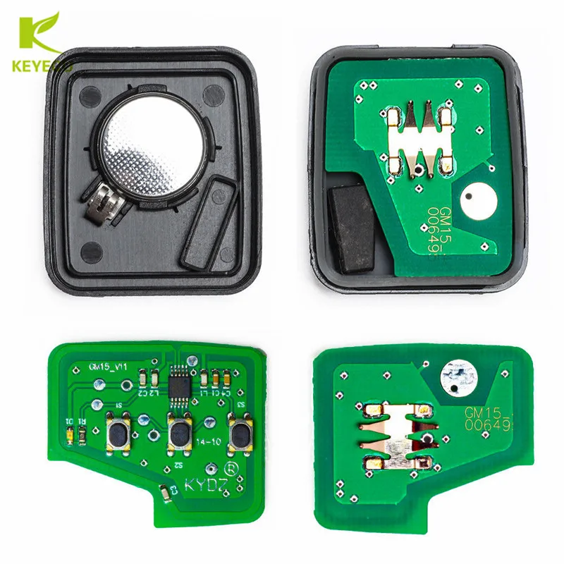 KEYECU Replacement Uncut Remote Head Key 2/3 Button 433MHz ID46 Chip for Chevrolet Captiva 2008-2013 European & ME FCC: OKA-151T |