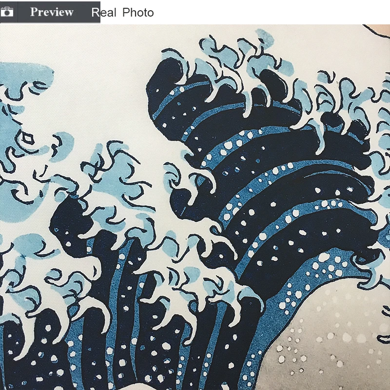 Классический японский Ukiyoe Hokusai's The Great Wave холст Художественная печать живопись плакат Настенная картина для гостиной, домашний декор