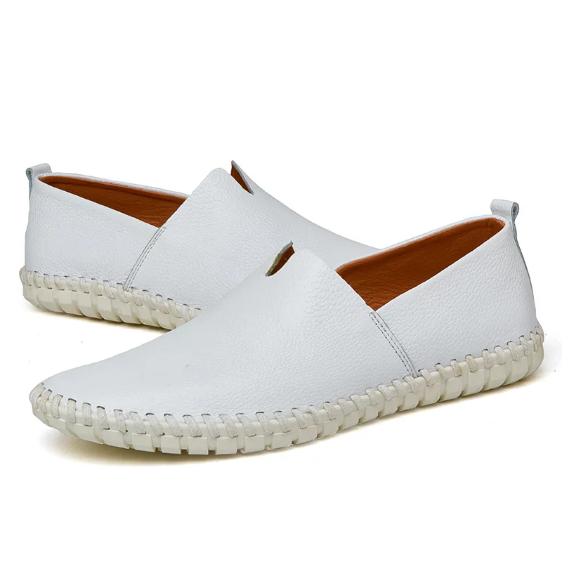 

Big Size Men Genuine Leather Shoes Fashion Slip On Shoes For Men Italian Leather Men Loafers Luxury Brand Men Shoes hju8