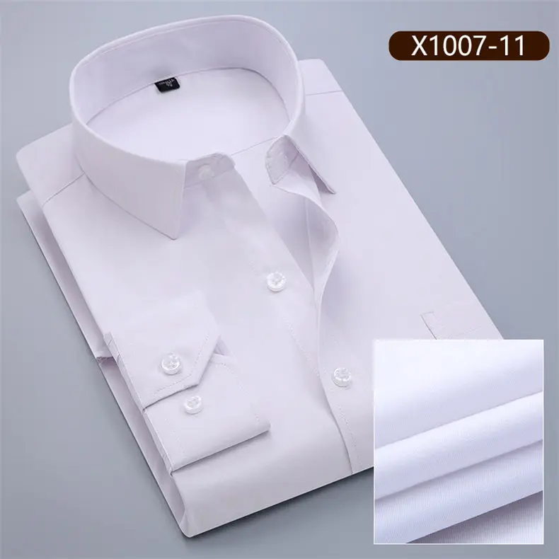 10XL рубашки мужские с длинным рукавом Повседневная Весенняя хлопковая деловая мужская рубашка мужская железная очень большого размера плюс 6XL 7XL 8XL 9XL