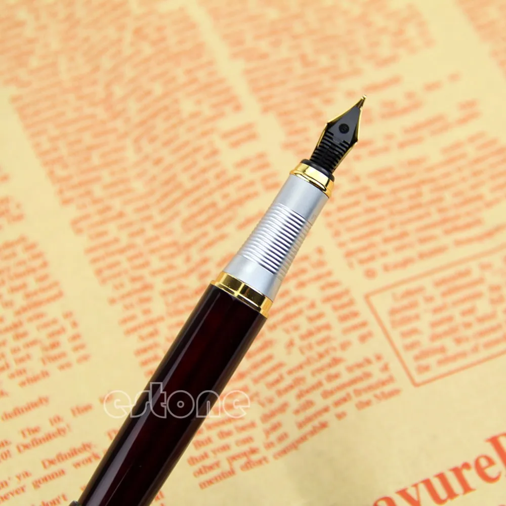 Горячая новинка Jinhao X250 авторучка красный мрамор Средний перо золотой отделкой