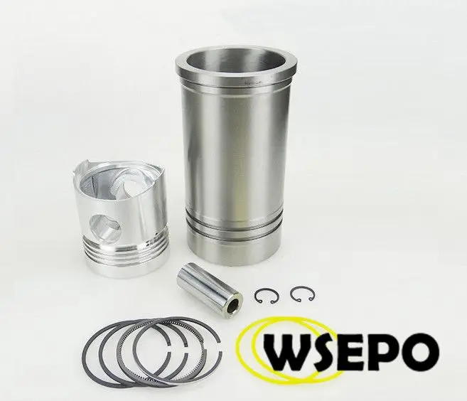 

OEM Quality! Cylinder Liner/Sleeve+Piston Kit(6PC Kit)for S195 Direct Injection 4 Stroke Small Water Cooled Diesel Engine