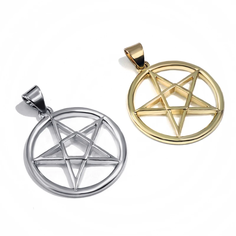 Оптовая продажа 10 шт. мужские и женские подвески в виде оловянной звезды