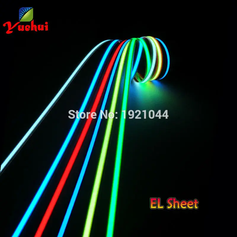 Электролюминесцентная лента активация звуком 8 цветов на выбор 1 4x100 см для