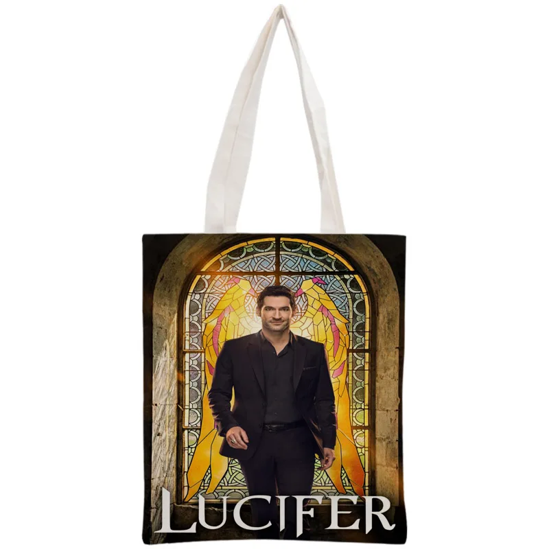 Сумка-тоут Lucifer на заказ многоразовая Сумочка женский складной холщовый саквояж