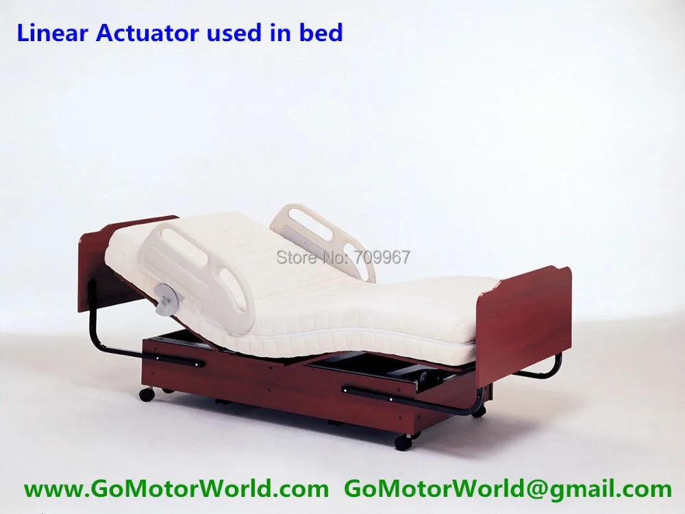 4000N load 200mm stroke 5mm/sec speed 12V 24V DC linear actuator for medical hospital electric bed sofa | Обустройство дома