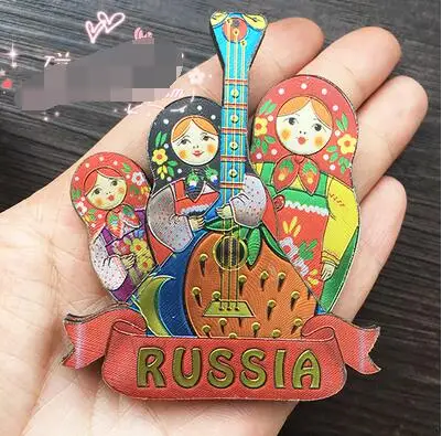Горячая Распродажа, новинка, Европейский Москвой, питерский туристический живописный холодильник, магнитные наклейки, домашний декор, сувенир - Цвет: 1