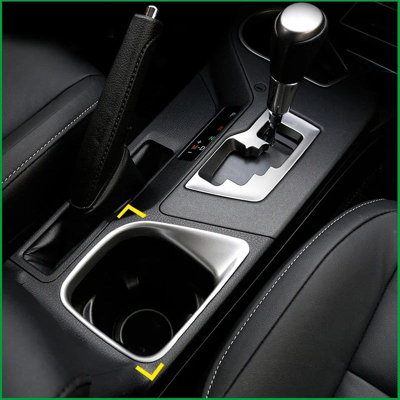 

For Toyota RAV4 RAV 4 2016 2017 ABS Chrome Matte Carbon Fiber Paint Gear Box Water Cup Holder Frame Cover Trim Sticker Interior