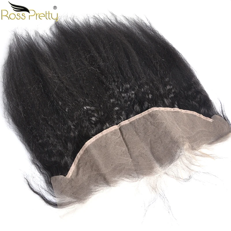Ross Pretty Remy Бразильские Волосы Кудрявые прямые кружевные фронтальные натуральные