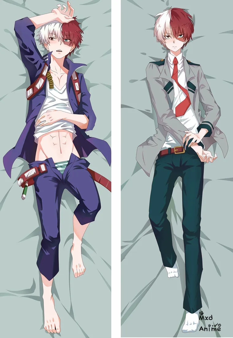 Boku no My Hero Академия TODOROKI SHOTO декоративная обнимающая подушка для тела Чехол Otaku