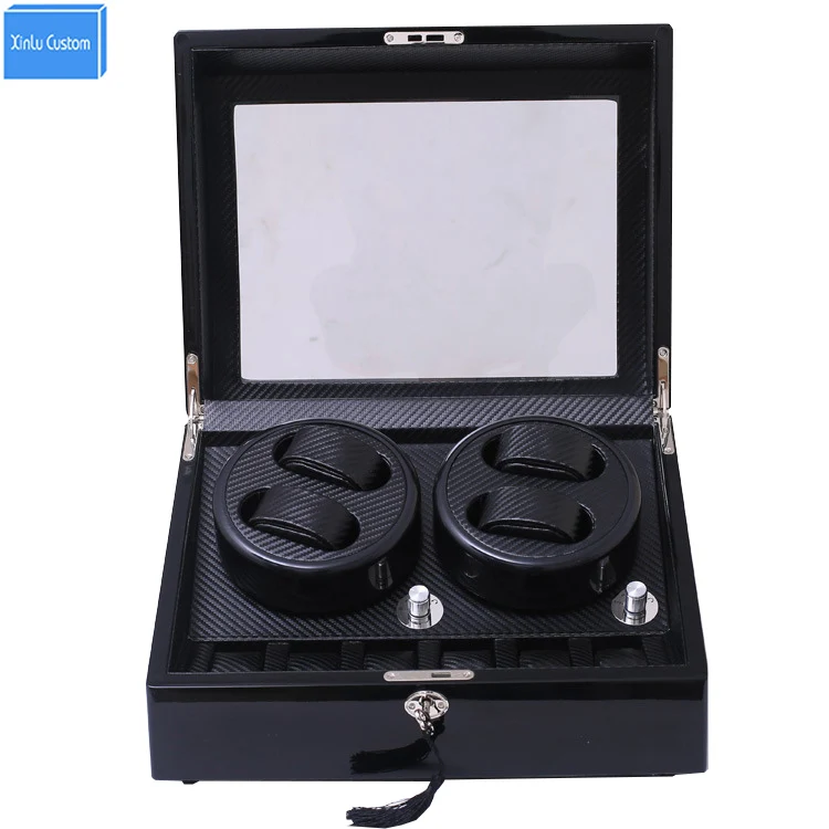 

2017 DHL wooden carbon fiber watch accessories box watch winder case for rotator watches storage movement ratator boxes winders
