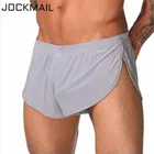 Трусы-боксеры JOCKMAIL мужские однотонные, шелковые шорты, пикантное нижнее белье, 4 шт.лот