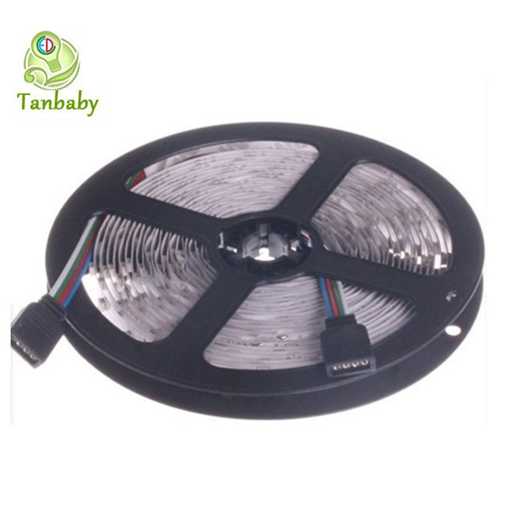 Не-водонепроницаемая 5 м Светодиодная лента 3528 RGB набор DC12V 60LED/M гибкая + 24key