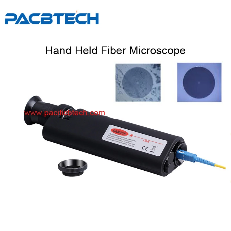 Ручной микроскоп для оптоволоконной проверки 400X с адаптером 2 5 мм и 1 25