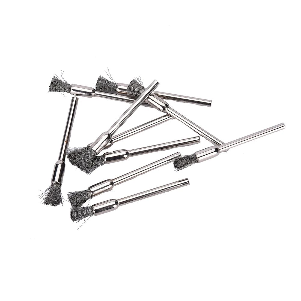 10 шт. хвостовик рулевой щетки для дрели 5 мм|tool accessories|wire wheel brushbrass wire brush |