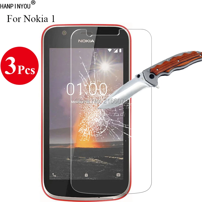 Новое закаленное стекло 3 шт./лот 9H 2.5D Защита экрана для Nokia 1 2018 Android Phone Nokia1 4 5 дюйма