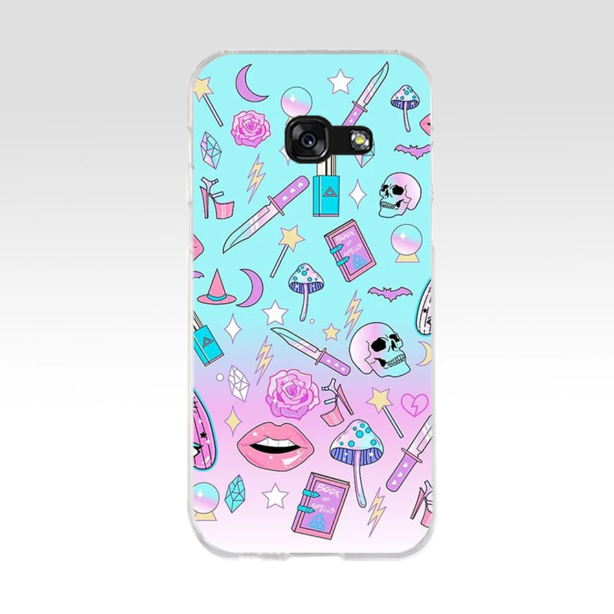 138AQ Girly Pastel Witch Goth Мягкий Силиконовый ТПУ чехол для телефона Samsung galaxy a3 a5 2016 2017 a6 A8 2018
