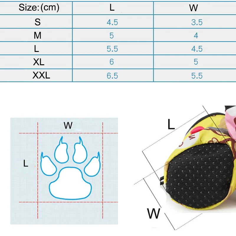 Зимняя обувь для маленьких собак теплая щенков чихуахуа Нескользящие