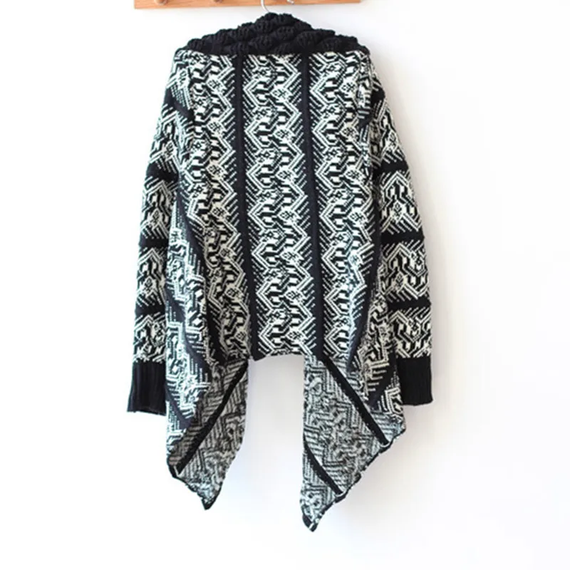 2017 свободные женские кардиганы зимние толстые теплые свитера однотонные Осенние