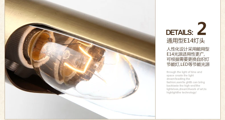 Гостиничная комната светодиодные Настенные светильники гардеробная макияж свет