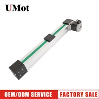 Free Shipping 100mm-3000mm stroke 0.1mm accurancy cnc belt drive linear guide slide rail actuator with stepper motor