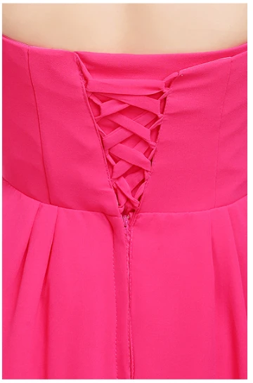 Платье подружки невесты из шифона с лямкой на шее в стиле кантри милое платье