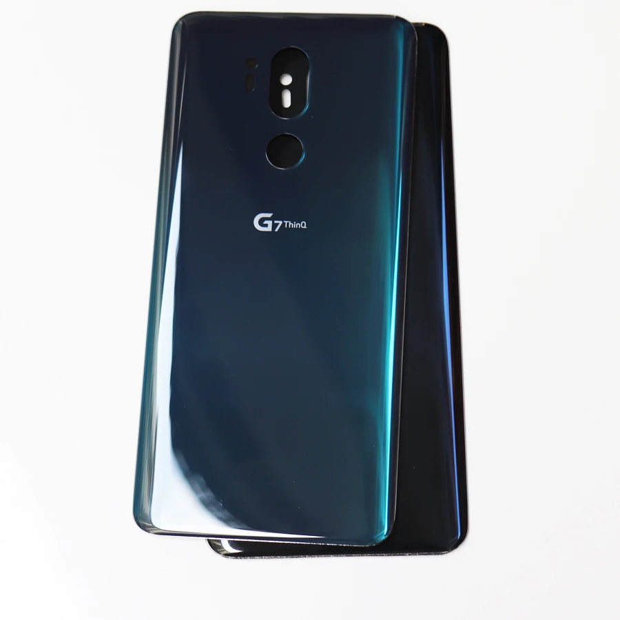 10 шт./лот Оригинальная крышка батареи Задняя стеклянная чехол для LG G7 ThinQ G710 G710EM для LG G7+ Задняя стеклянная панель клей