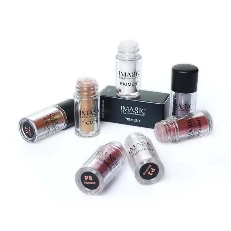 IMAGIC, 9 цветов, рыхлый пигмент, блеск, мерцающий макияж, металлические блестки, пудра, алмаз, свободные глаза, для тела, Maquiagem