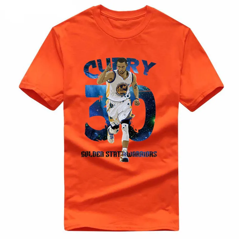 Warriors Stephen Curry футболки Новая мода для мужчин короткий рукав o-образным вырезом хлопок забавная футболка шеф-повара Повседневная Свободная хип-хоп футболка с надписью