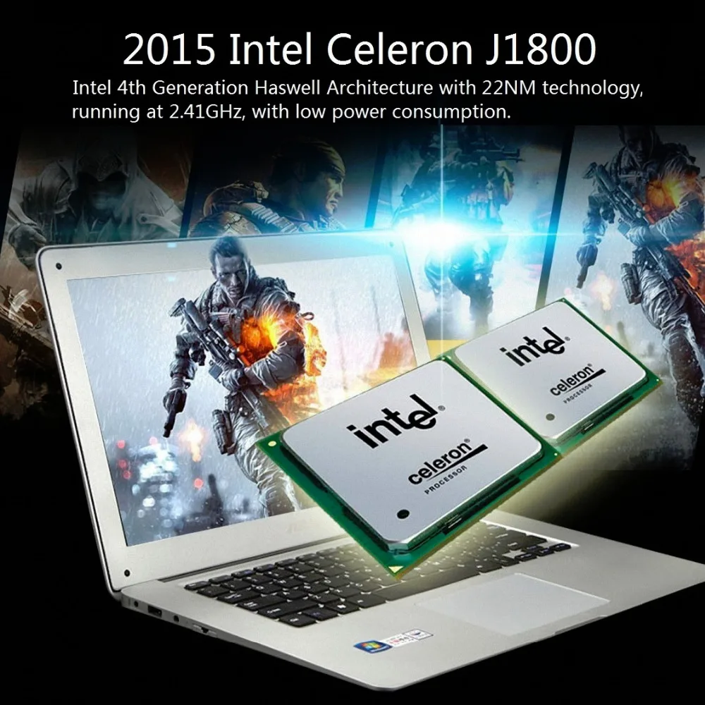 14 дюймов ноутбук 8 ГБ ОЗУ 1 ТБ HDD Windows 10/7 тонкий процессор Intel Pentium PC арабский AZERTY