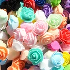 100 шт.лот мини-розы из пенопласта, искусственные розы, цветы ручной работы, украшения для дома, свадьбы, праздничные и праздничные принадлежности