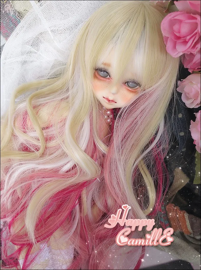 1/6 1/4 1/3 весы BJD/SD аксессуары длинные волосы кудри парик не входит в комплект обуви