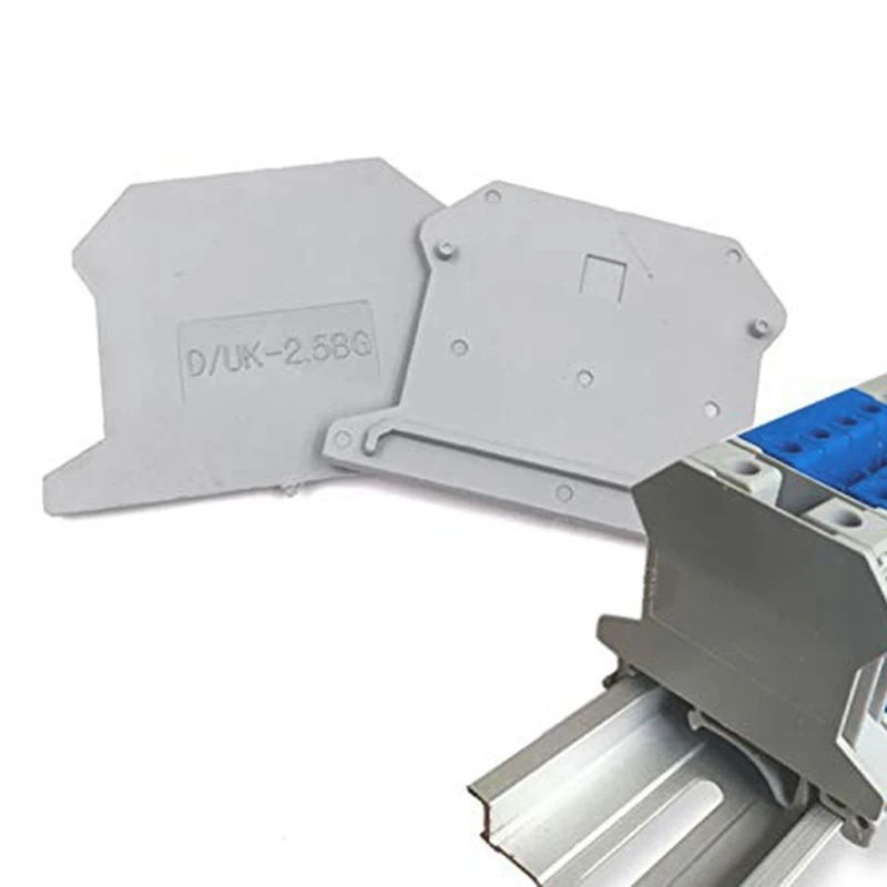 D/Uk-2.5Bg Din Rail Mounted Terminal Block End Cover (Pack Of 100) | Электроника