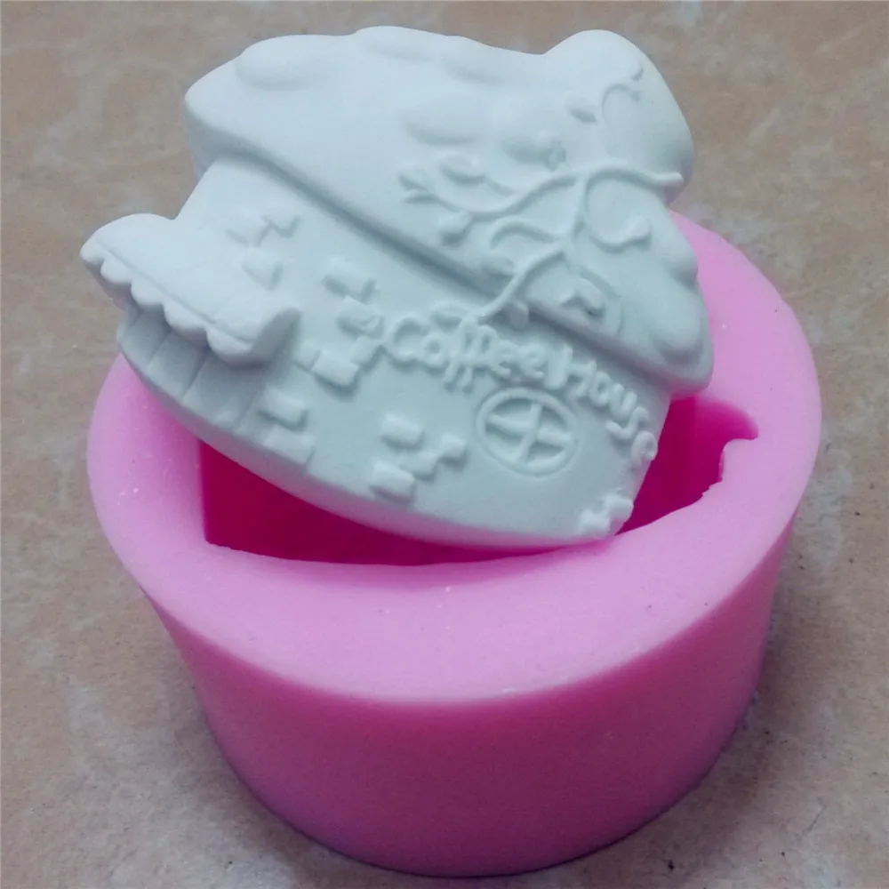 Отличная форма для кофейного домика силиконовая мыла 3D | Дом и сад