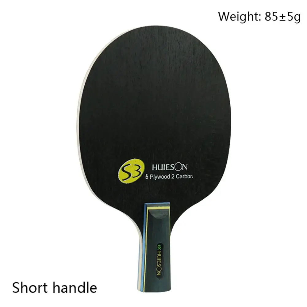 Short handle Huieson Nano углеродное лезвие для настольного тенниса, 7 слоев Ayous, дерево, средняя скорость, ракетка для пинг-понга, аксессуары для настольного тенниса S3 - Цвет: Short handle