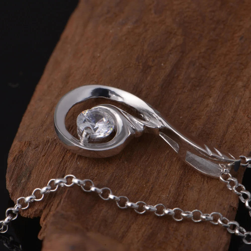 Nice new arrived top quality Plated whistling mosaic white/purple crystal pendant necklace for women | Украшения и аксессуары