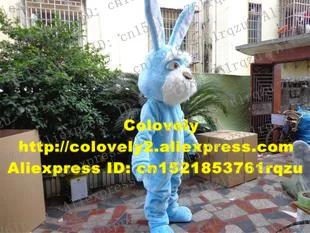 Юмористический синий Пасхальный кролик заяц Кролик талисман костюм персонажа