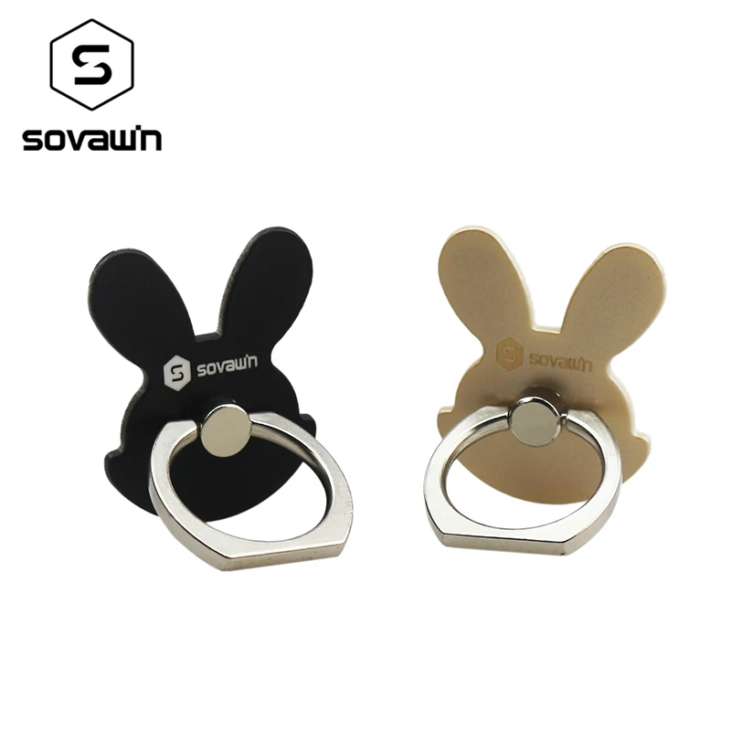 Модное кольцо держатель для телефона с кроликом Sovawin вращающееся на 360 градусов
