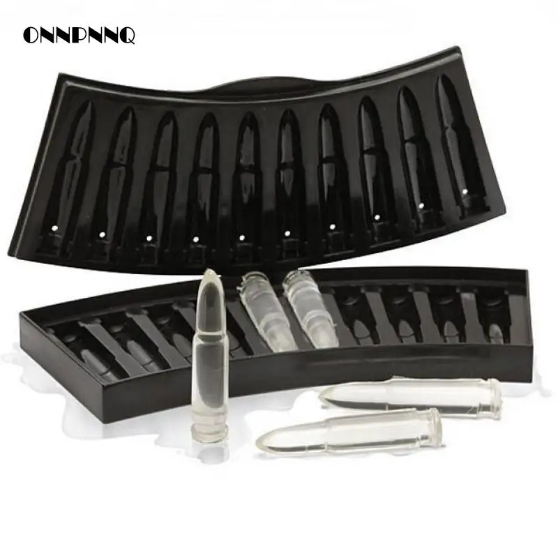 

Creative Diy Bullet Ice Cube Mold Icecream Ice Mold Making Box Refrigerator Ice Tray Kitchen Accessories For Whiskey Fruit